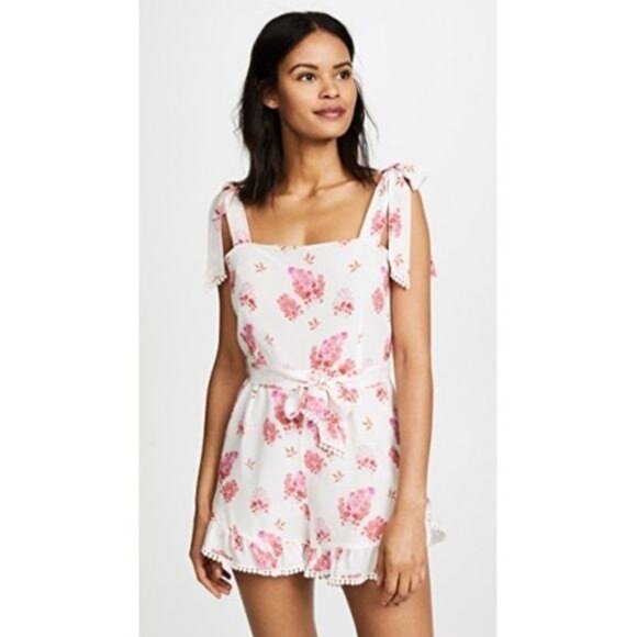 Athena Procopiou Sundown Breeze Silk Jumpsuit Romp - Picture 2 of 15